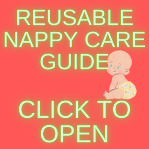 Reusable nappy care guide. Click to open