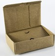 An image of a small cardboard box with lid open